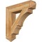 Ekena Millwork Balboa Arts & Crafts Rough Sawn Bracket, Western Red Cedar, 6"W x 30"D x 30"H BKT06X30X30BOA03RWR - alternate 1